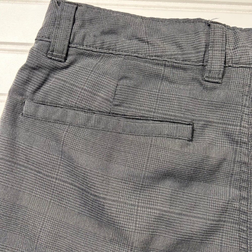 Hang Ten Hybrid Shorts Mens 32 Charcoal Grey Glen Plaid Walk Boardshorts - Picture 13 of 14